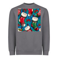 Storm christmas socks seamless pattern Heavyweight Sweatshirt - BundleAndBundleShop