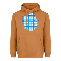 Meerkat Winter Tartan Patch Heavyweight Hoodie - BundleAndBundleShop