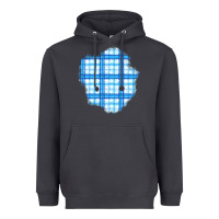 Smoke Winter Tartan Patch Heavyweight Hoodie - BundleAndBundleShop