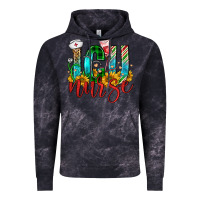 Cloud Black christmas icu nurse Vintage Hoodie - FaDigitalArtStudio