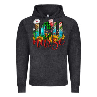 Vintage Black christmas icu nurse Vintage Hoodie - FaDigitalArtStudio