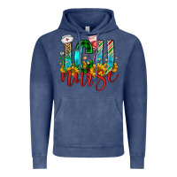 Vintage Denim christmas icu nurse Vintage Hoodie - FaDigitalArtStudio