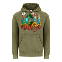Vintage Olive christmas icu nurse Vintage Hoodie - FaDigitalArtStudio