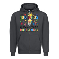 Smoke 100 days of embracing differences Zipper Hoodie - MaliasSmallBusiness