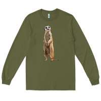 Army Green Meerkat Long Sleeve Tee - LillyAllenDesigns
