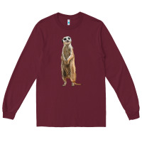 Burgundy Meerkat Long Sleeve Tee - LillyAllenDesigns