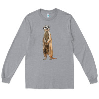 Heather Grey Meerkat Long Sleeve Tee - LillyAllenDesigns