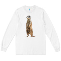 White Meerkat Long Sleeve Tee - LillyAllenDesigns