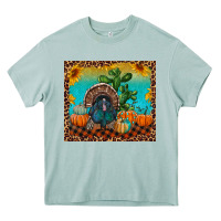 Arona Western Fall Thanksgiving Turkey Heavy Core Tee - RanaPortraitStore