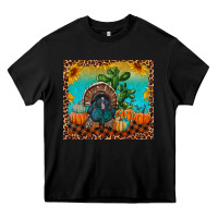 Black Western Fall Thanksgiving Turkey Heavy Core Tee - RanaPortraitStore