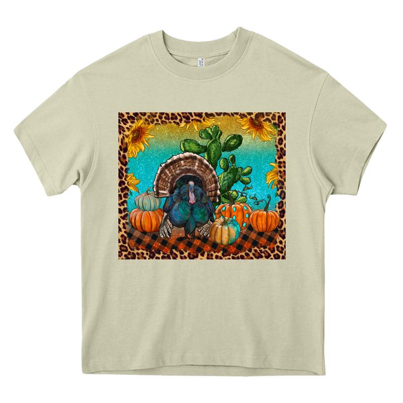 Western Fall Thanksgiving Turkey Heavy Core Tee by RanaPortraitStore | Teevron