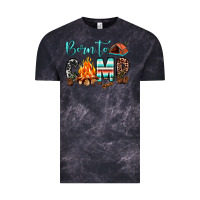 Cloud Black born to camp Vintage Tee - JahusDesignShop