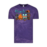 Cloud Purple born to camp Vintage Tee - JahusDesignShop