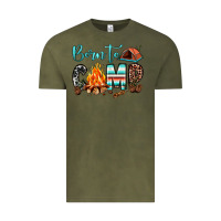 Vintage Olive born to camp Vintage Tee - JahusDesignShop