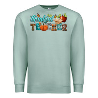 Seafoam thankful teacher Premium Sweatshirt - BundleAndBundleShop