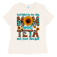 Bone god gifted me two titles mom and teta and i rock t Ladies Tee - JahusDesignShop
