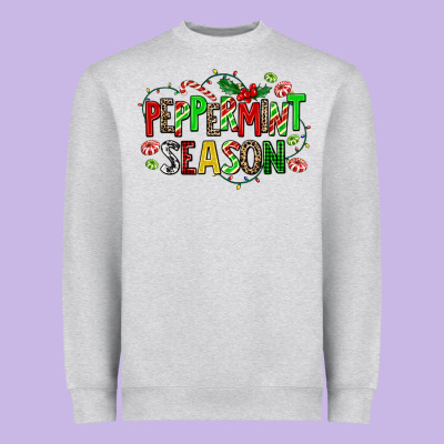 Peppermint Season Heavyweight Sweatshirt Designed By Adodesignshop