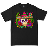 Black mexican skull Premium Tee - Zillion Design Studio