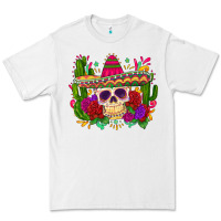White mexican skull Premium Tee - Zillion Design Studio
