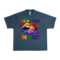 Midnight Navy kiss whoever you want Urban Heavy Tee - JahusDesignShop