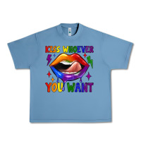 Pebble Blue kiss whoever you want Urban Heavy Tee - JahusDesignShop