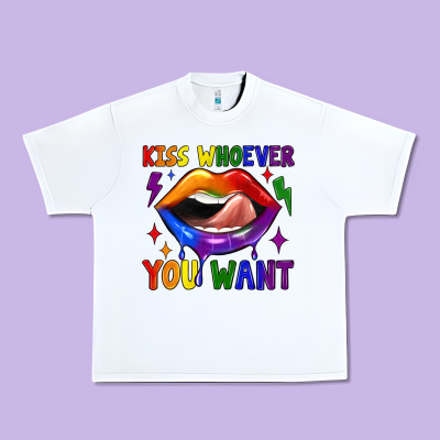 Kiss Whoever You Want Urban Heavy Tee Designed By Jahusdesignshop