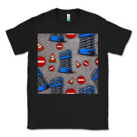 Black scissor lift seamless pattern Classic Tee - BundleAndBundleShop