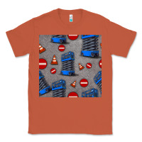 Copper scissor lift seamless pattern Classic Tee - BundleAndBundleShop