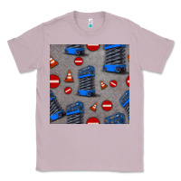 Lilac scissor lift seamless pattern Classic Tee - BundleAndBundleShop
