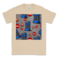 Mushroom scissor lift seamless pattern Classic Tee - BundleAndBundleShop