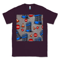 Plum scissor lift seamless pattern Classic Tee - BundleAndBundleShop