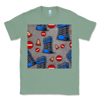 Sage scissor lift seamless pattern Classic Tee - BundleAndBundleShop
