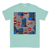 Seafoam scissor lift seamless pattern Classic Tee - BundleAndBundleShop