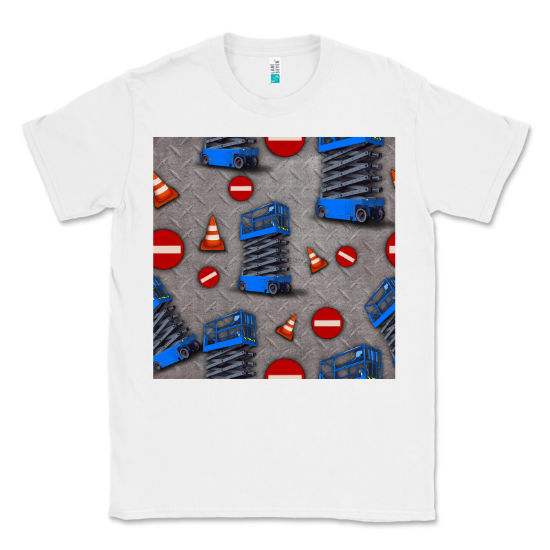 Scissor Lift Seamless Pattern Classic Tee by BundleAndBundleShop | Teevron
