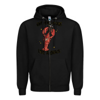 Black out here lookin like a snack boujee Zipper Hoodie - MaliasSmallBusiness