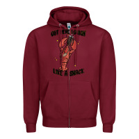 Burgundy out here lookin like a snack boujee Zipper Hoodie - MaliasSmallBusiness