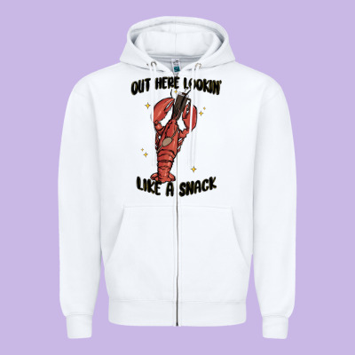 Out Here Lookin Like A Snack Boujee Zipper Hoodie Designed By Maliassmallbusiness