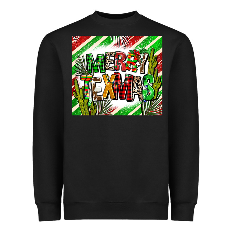 Merry Texmas  Christmas Heavyweight Sweatshirt by AdoDesignShop | Teevron