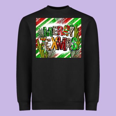 Merry Texmas  Christmas Heavyweight Sweatshirt Designed By Adodesignshop