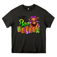 Asphalt Boo Heifer baby Cow Heavy Core Tee - RanaPortraitStore