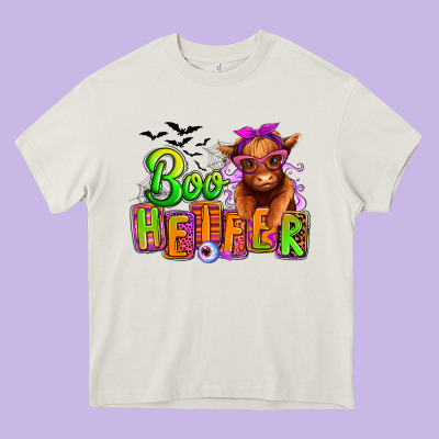 Heavy Core Tee Boo Heifer baby Cow