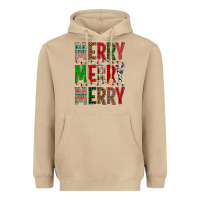 Mushroom Merry Merry Merry Christmas Heavyweight Hoodie - BundleAndBundleShop