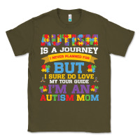 Army Green lil autism mom Classic Tee - CowhideDigitalArt