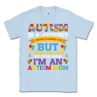 Dusty Blue lil autism mom Classic Tee - CowhideDigitalArt