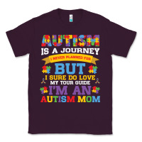 Plum lil autism mom Classic Tee - CowhideDigitalArt