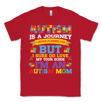 Red lil autism mom Classic Tee - CowhideDigitalArt