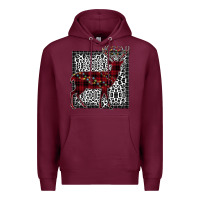 Burgundy Christmas Deer Premium Hoodie - Bettercallsaul