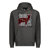 Charcoal Heather Christmas Deer Premium Hoodie - Bettercallsaul