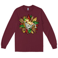 Burgundy christmas baby jesus sunflower Long Sleeve Tee - Jasminsmagicworld