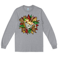 Heather Grey christmas baby jesus sunflower Long Sleeve Tee - Jasminsmagicworld